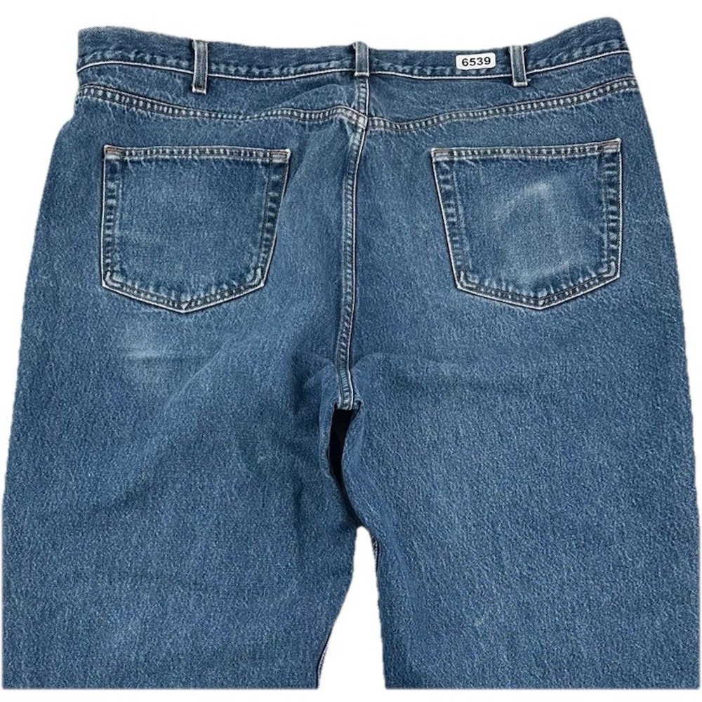 VTG Y2K Gap Relaxed Jeans Men 44x32 Blue Light Wash Loose Mexico Patina Denim